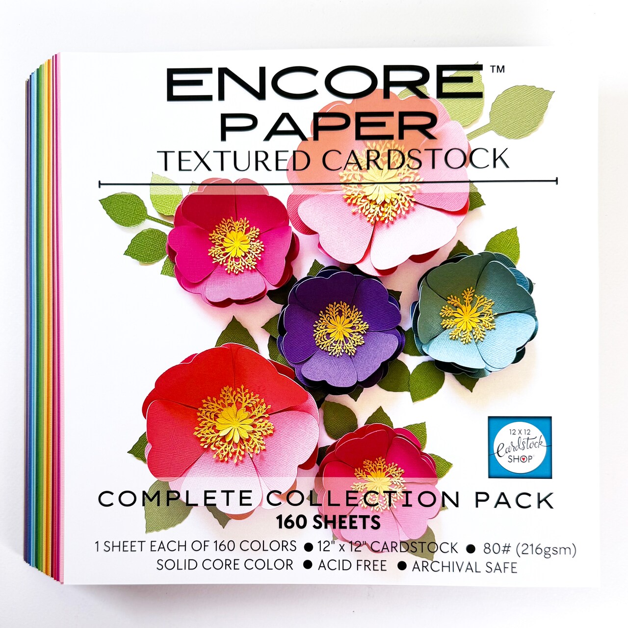 ENCORE TEXTURED CARDSTOCK COMPLETE VARIETY PACK - 12x12 Cardstock - Encore